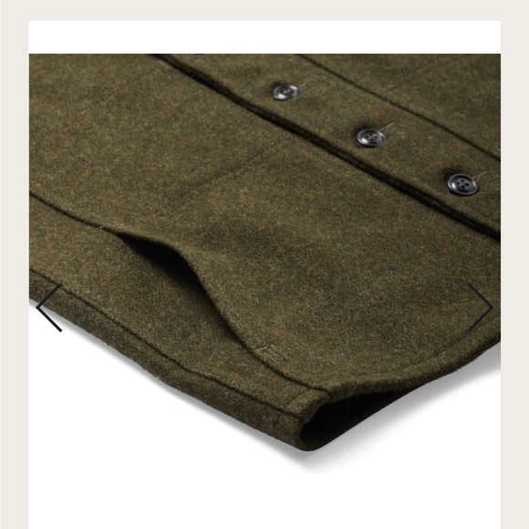 Filson - Men's Medium - Mackinaw Wool Vest - Forest Green - NWT - Made In USA - Picture 5 of 10